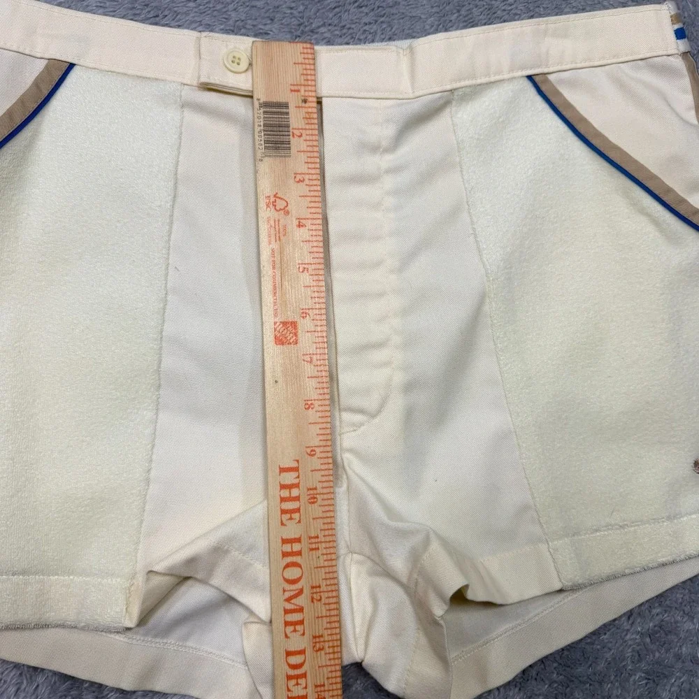 Vintage‎ Jantzen Shorts Mens 36 Ivory Terry Resort Beach Surf Retro 80s